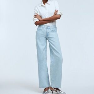 BNWT Madewell Low Rise Siperwide Leg Jeans